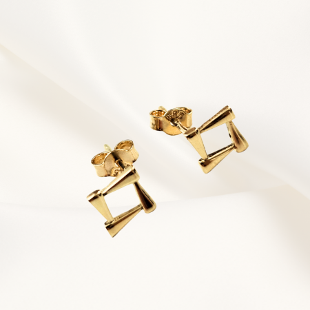 Cercei ,,Elegance Square'', Aur Galben 14K [1]