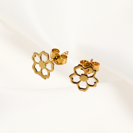 Cercei ,,Golden Blossom'', Aur galben 14K [1]