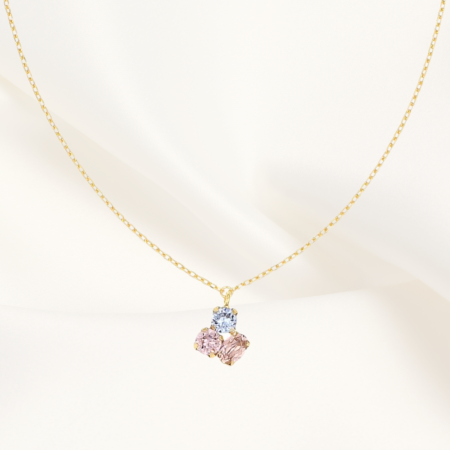 Silver Touch - Colier argint Pastel Drops