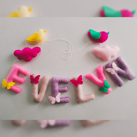 DECORATIUNI CU NUME - Ghirlanda Fluture