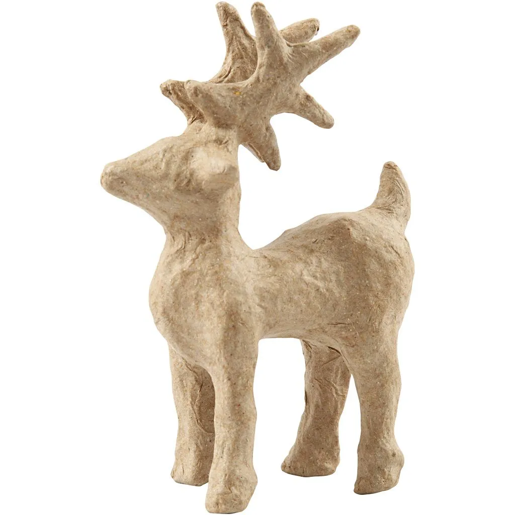 Animal din hârtie reciclată pentru decorat - Ren, 13 x 8 cm [1]