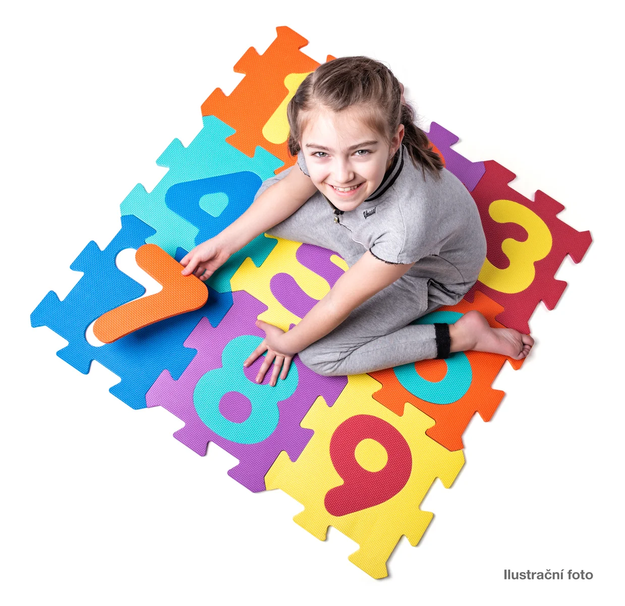 Figurine - Covoraș-puzzle din spumă cu 18 piese - Cifrele