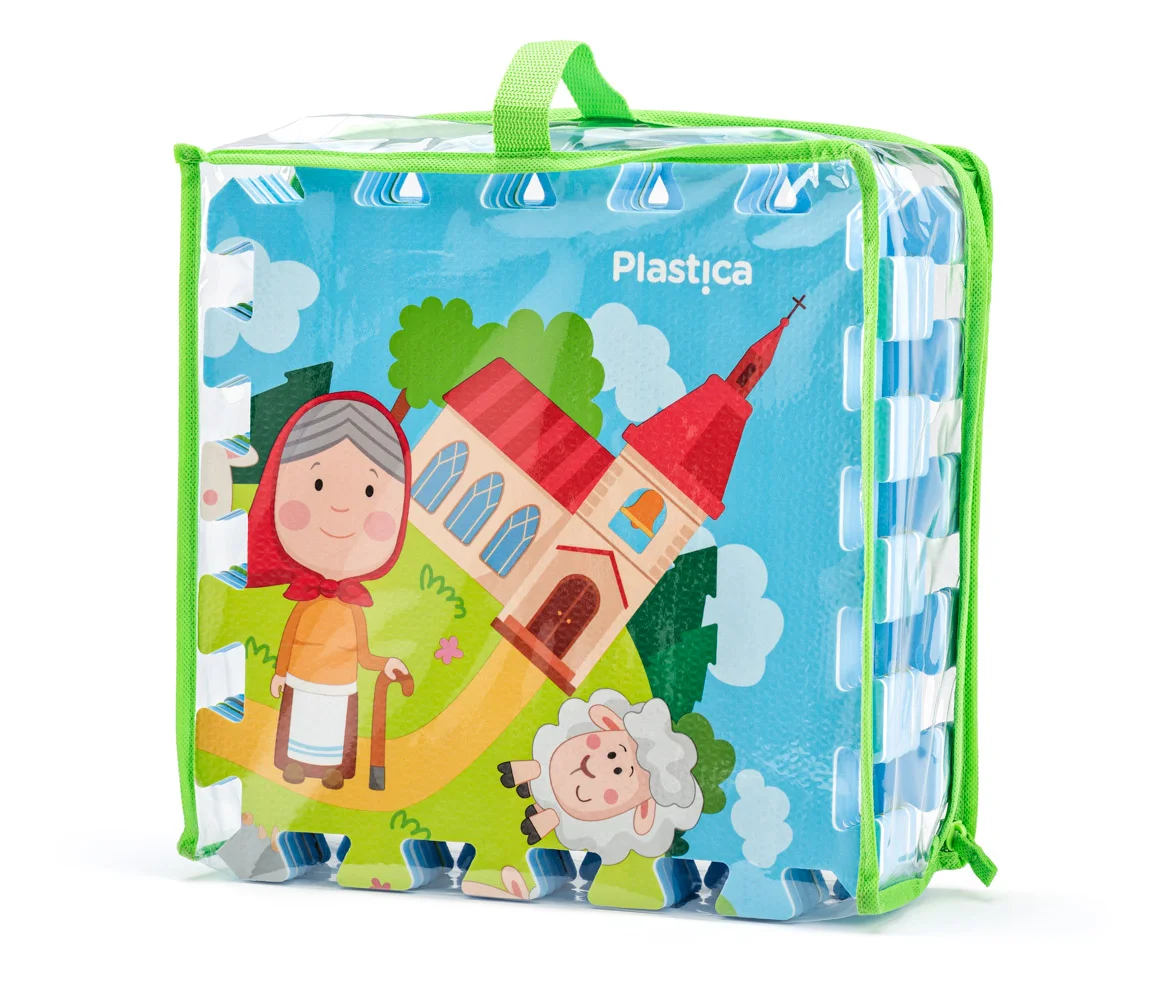 Covoraș-puzzle  din spumă cu 9 piese - Satul meu [2]