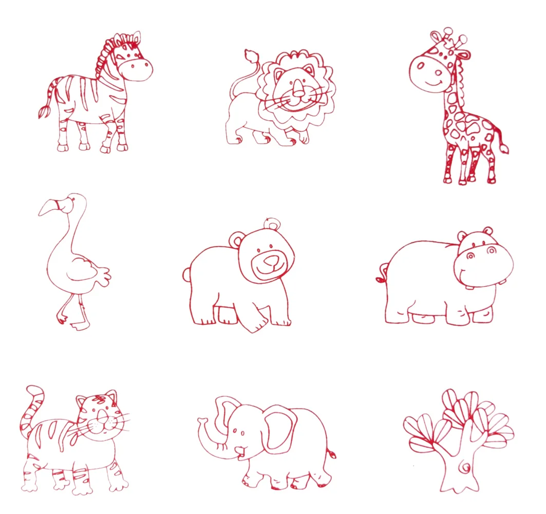 Joc 2 în 1 - Puzlle și 9 ștampile cu animale din Africa [3]