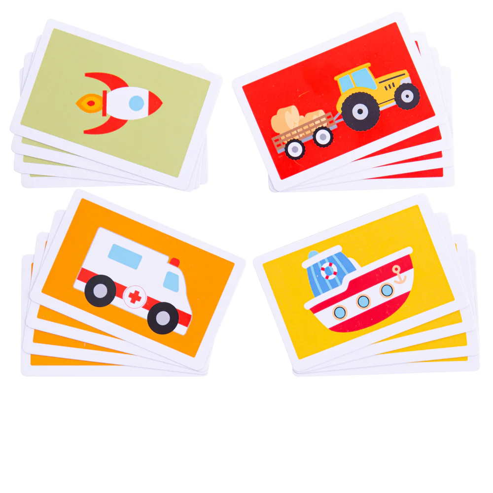 13261 33012 Cărți de joc SNAP - Mijloace de transport Bigjigs [3]