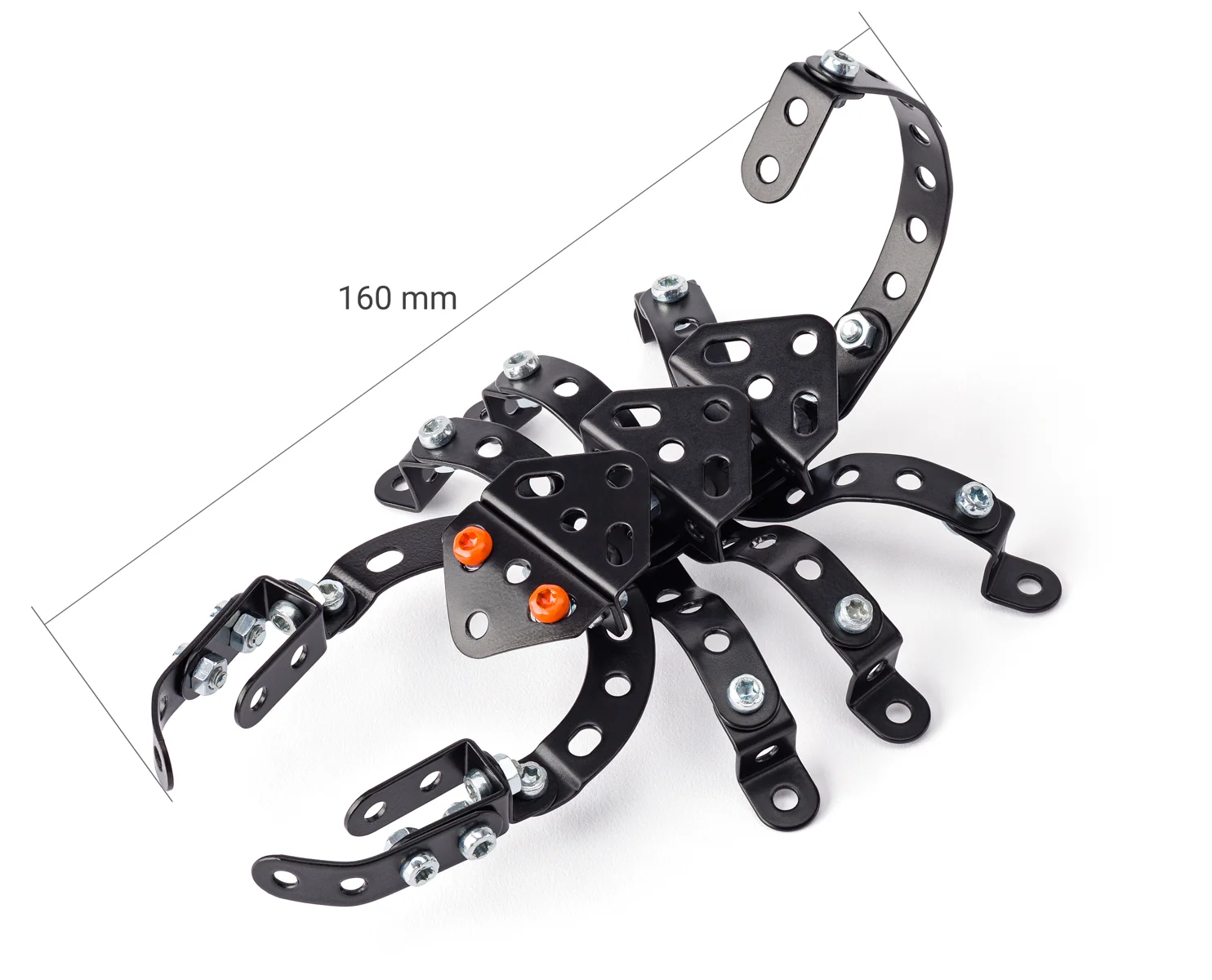 Noutăți - Joc de construcție cu piulițe și șuruburi metalice - Scorpion