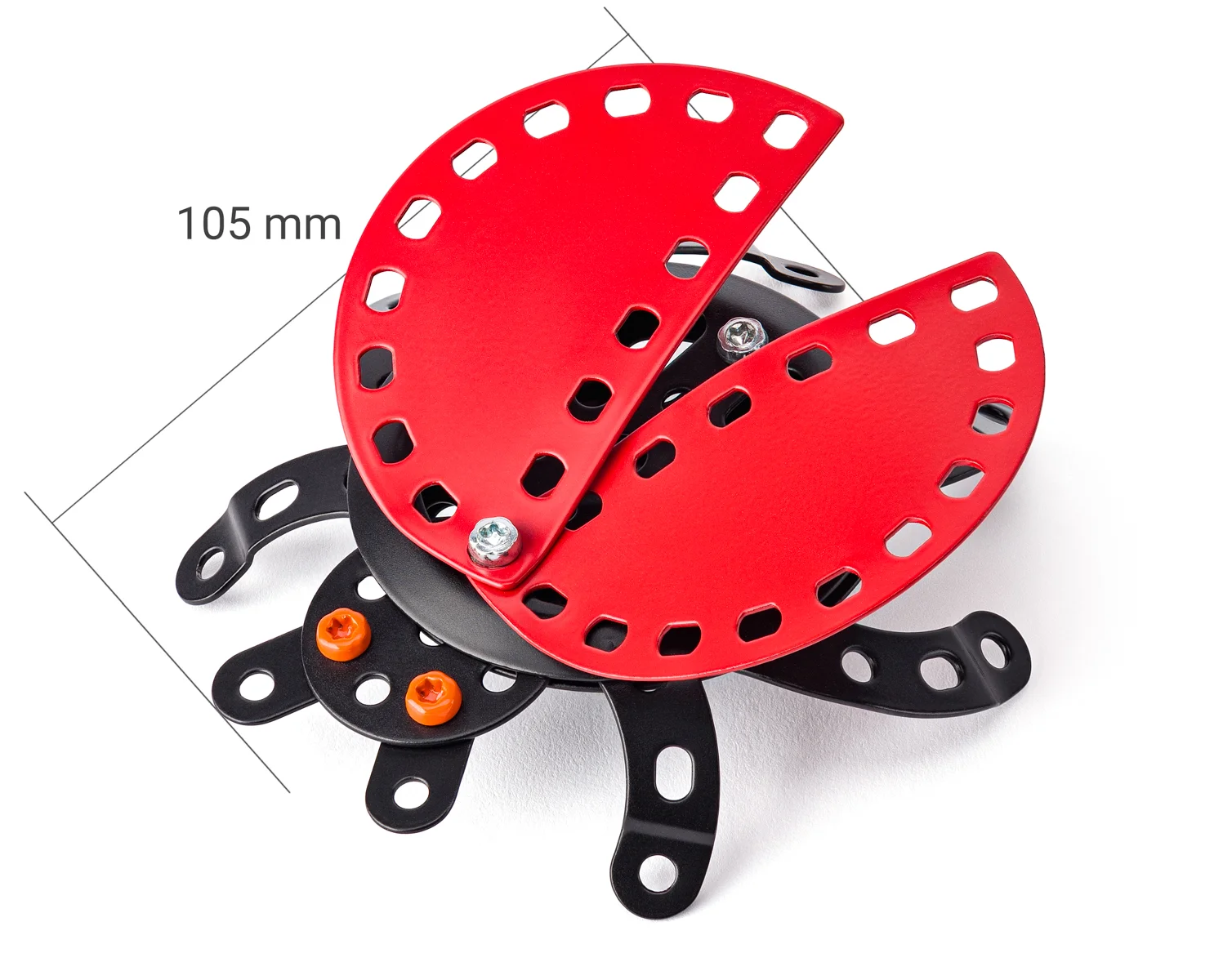 Noutăți - Joc de construcție cu piulițe și șuruburi metalice - Buburuză