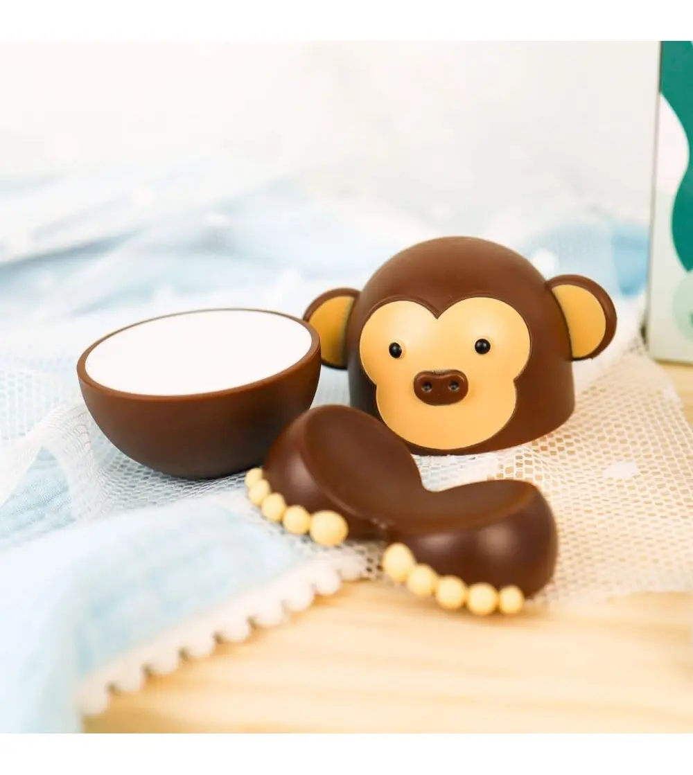 Joc de construit cu 6 piese magnetice-Maimuță și elefant [3]