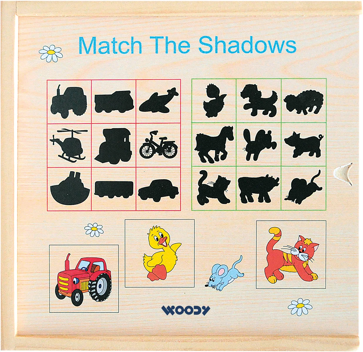 Joc de memorie cu piese din lemn - Găsește umbra [4]
