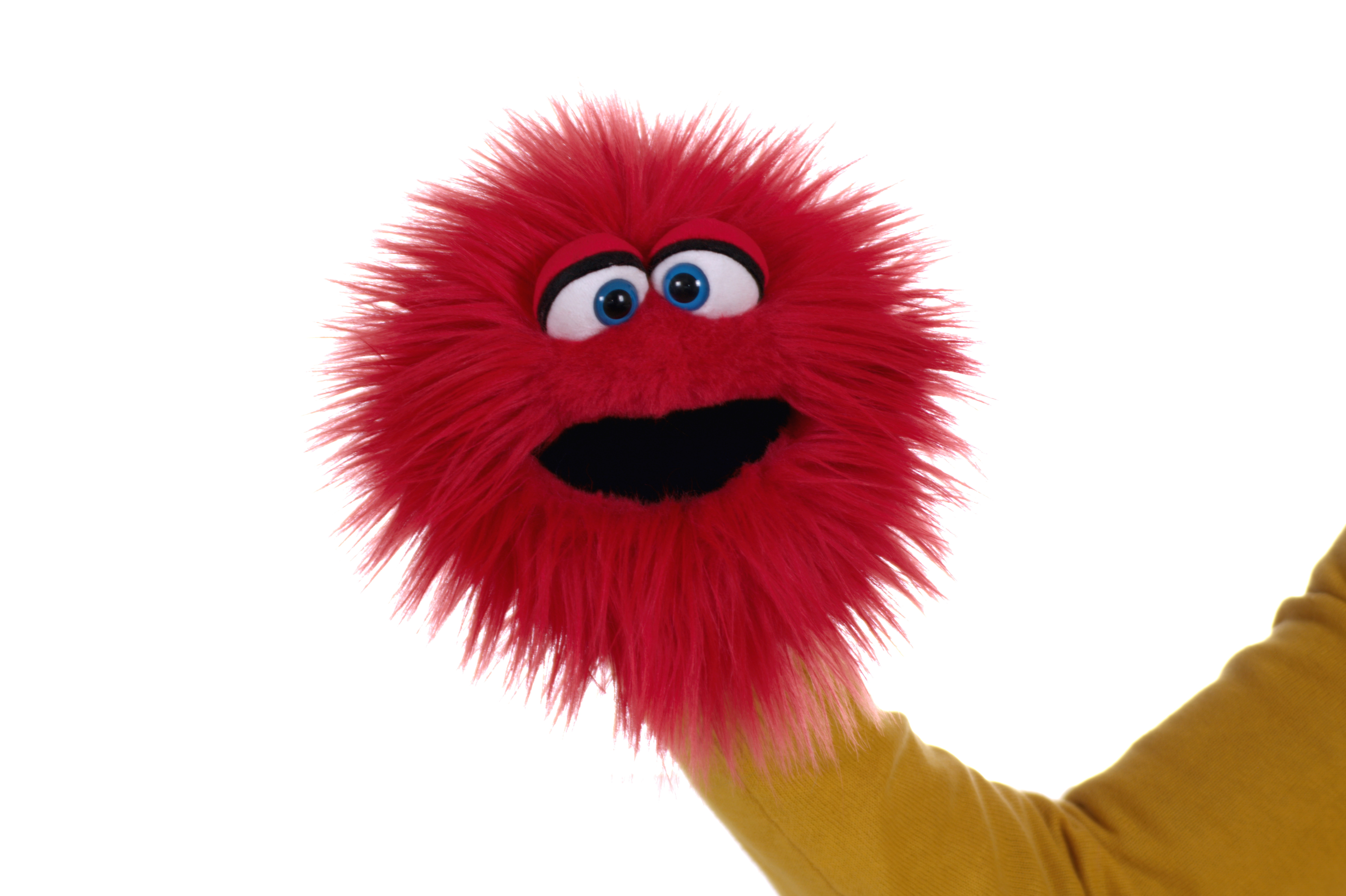 Păpușă de mână - Ghemotoc zâmbăreț roșu (20 cm) [2]