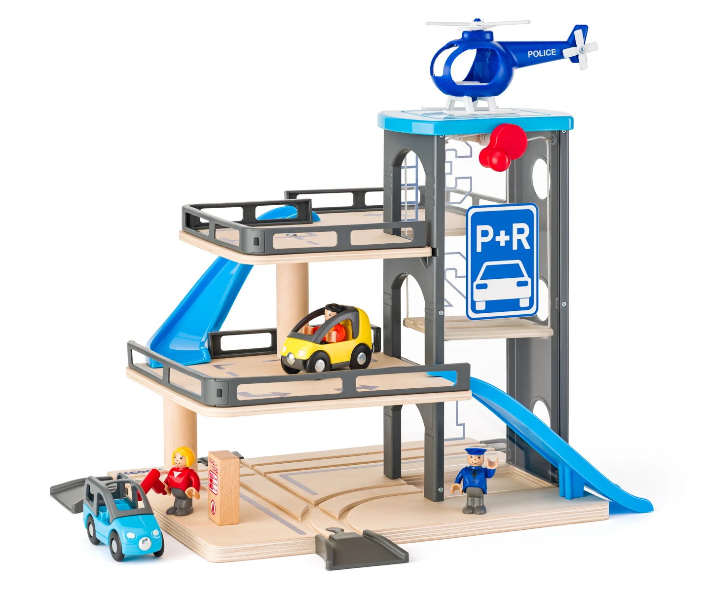 Jocuri si jucarii educative - Parcare supraetajată cu personaje și vehicule
