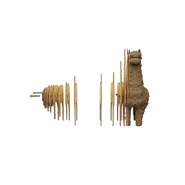 Puzzle 3D din carton - Alpaca [2]