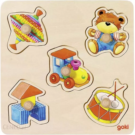 Puzzle încastrat cu 5 piese din lemn [4]