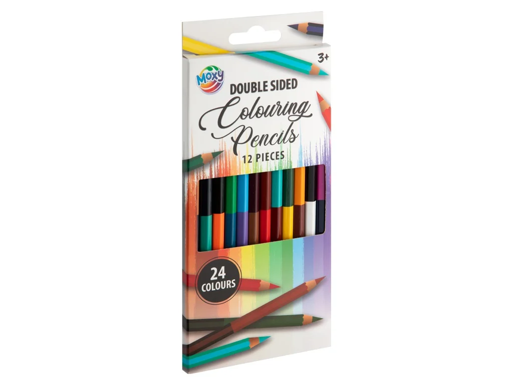 Set de 12 creioane colorate cu capăt dublu (24 de culori)  [2]