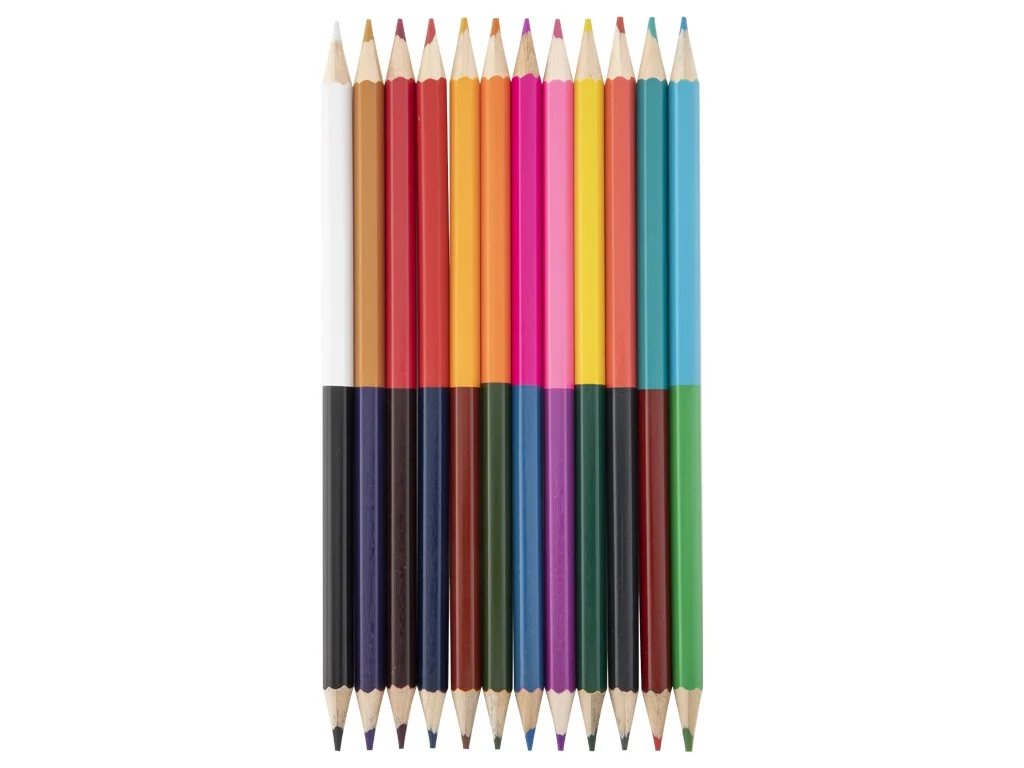 Set de 12 creioane colorate cu capăt dublu (24 de culori)  [3]
