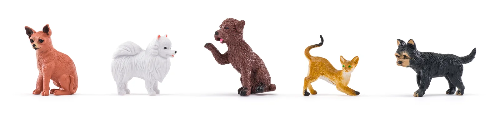 Set de 14 animale de companie și accesorii din plastic [2]