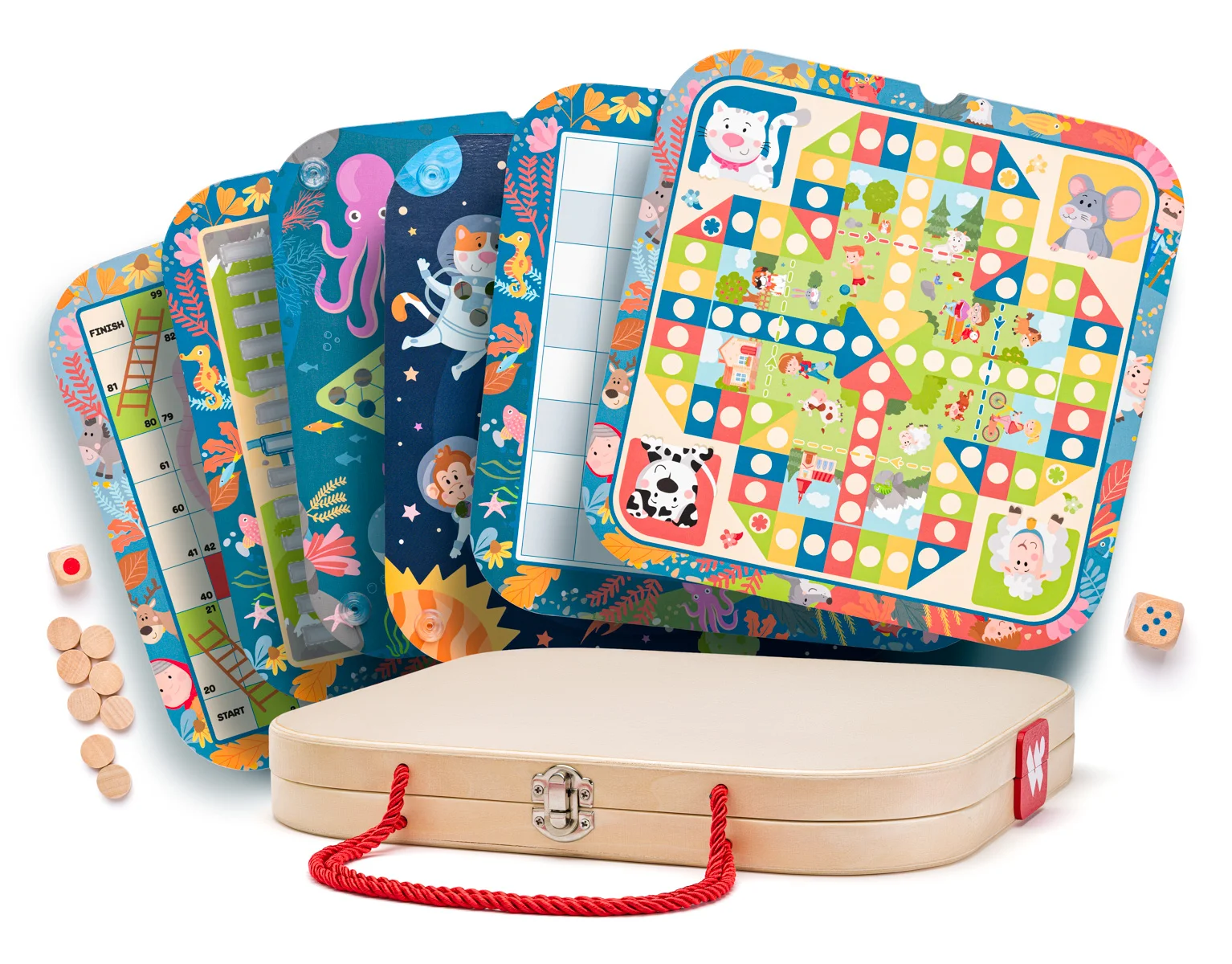 Jocuri si jucarii educative - Set de 6 jocuri de societate