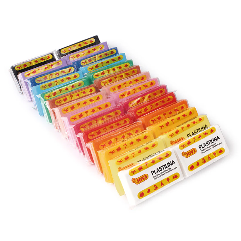 Set de modelat cu plastilină și șabloane cu litere, cifre și forme geometrice [5]