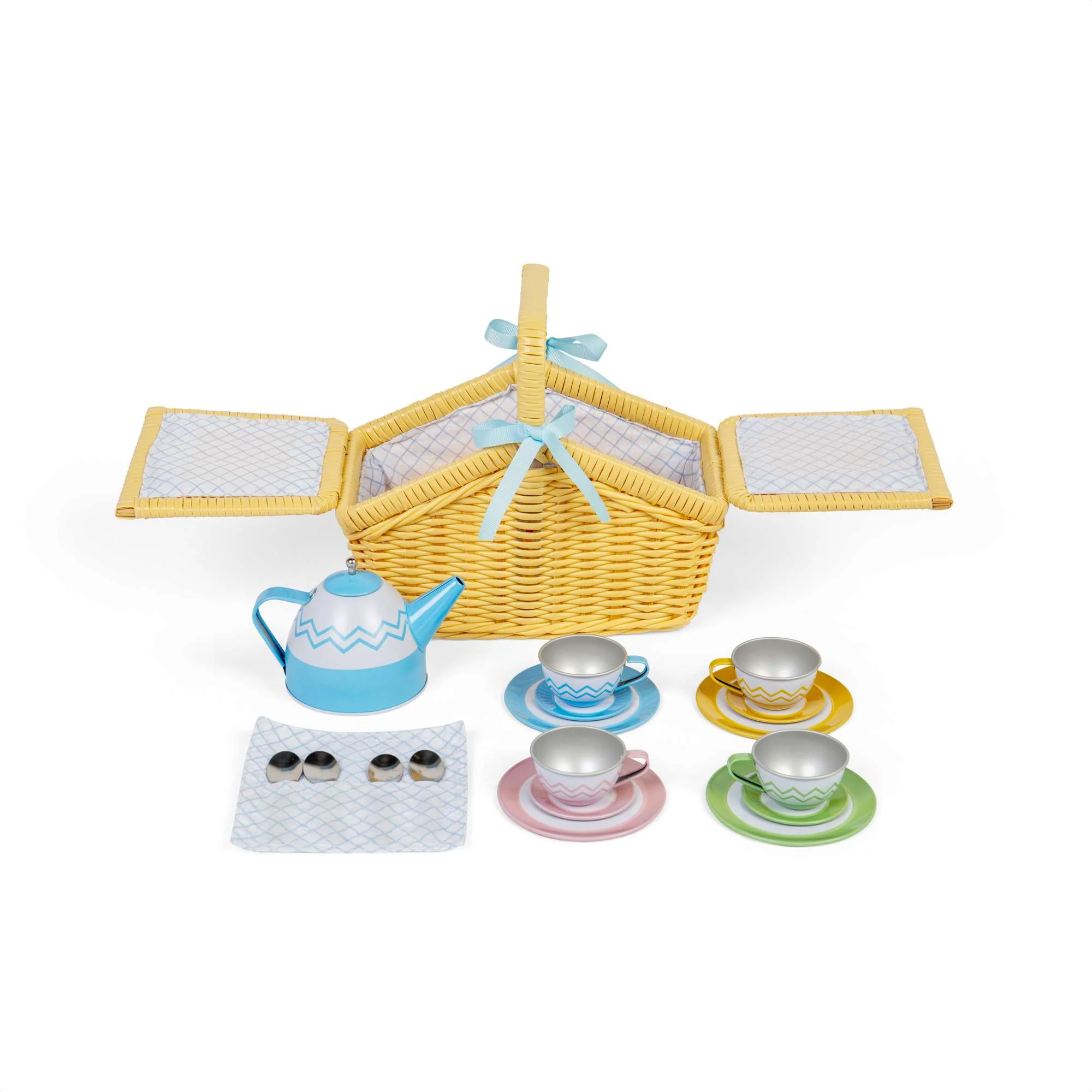 13267 37026 Set de picnic cu 4 cești de ceai și ibric Bigjigs [2]