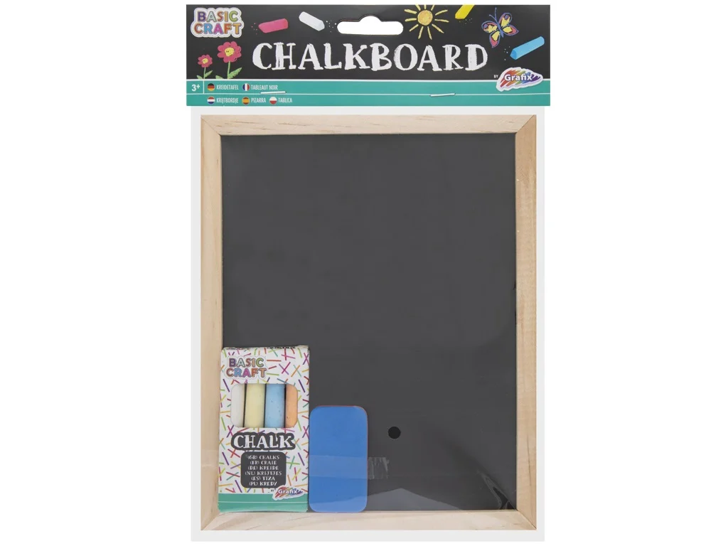 Desen si pictura - Set tablă neagră, cretă și burete