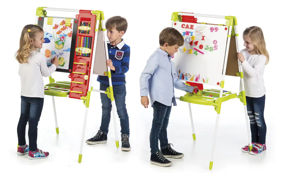Tablă magnetică tip șevalet, cu două fețe și 96 de piese [3]