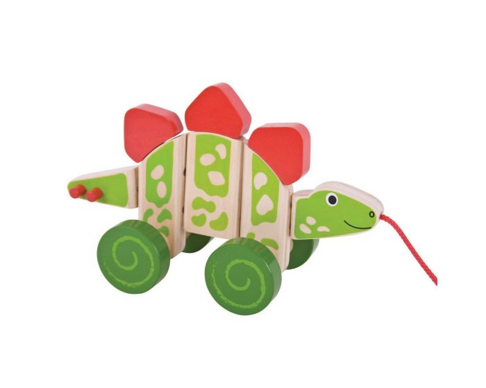 11324 BB112 Jucărie de tras - Stegozaur Bigjigs [2]