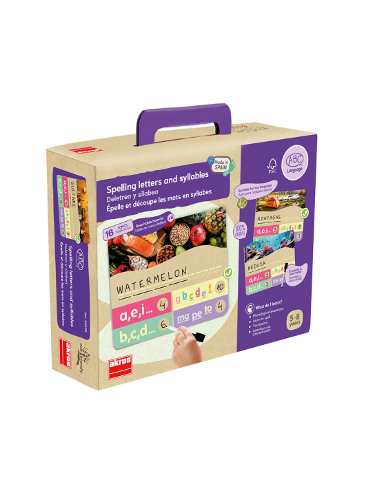 Spune pe litere și desparte în silabe   [5]