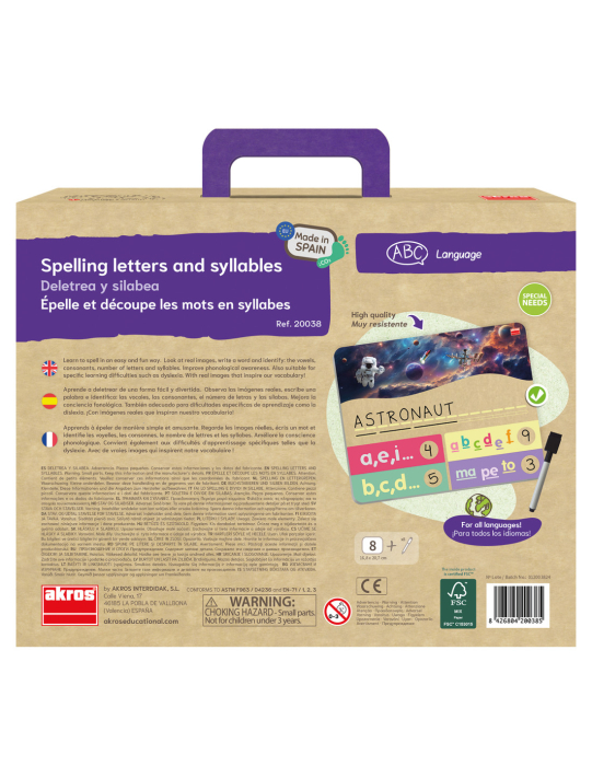 Spune pe litere și desparte în silabe   [6]