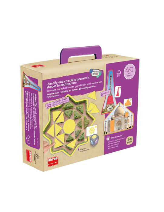  Recunoaște și completează formele geometrice în arhitectură   [4]