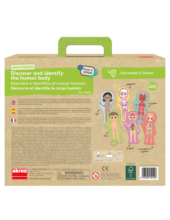  Puzzle maxi - Descoperă și identifică corpul uman  [5]