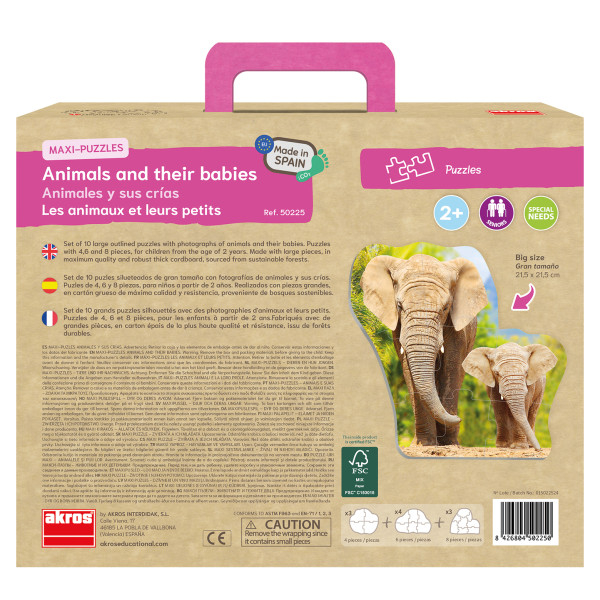  Puzzle-uri maxi - Animalele și puii lor  [5]