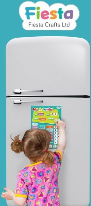 13277 FCT-2399 Calendar magnetic cu 38 de piese, 20 x 26 cm Bigjigs [3]