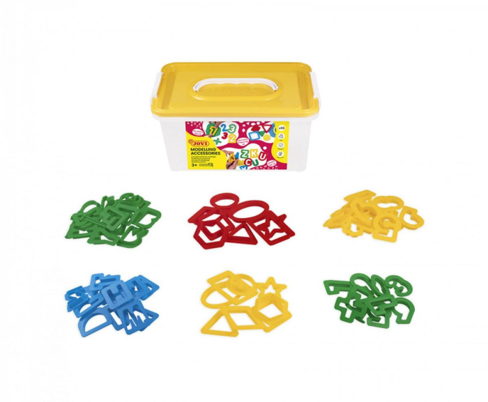 96 de șabloane pentru plastilină - Cifre, litere și forme geometrice [3]