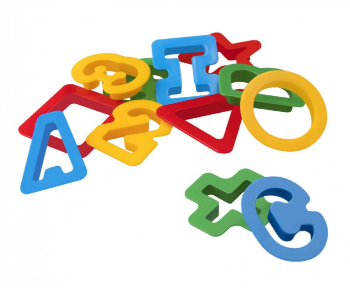 96 de șabloane pentru plastilină - Cifre, litere și forme geometrice [4]