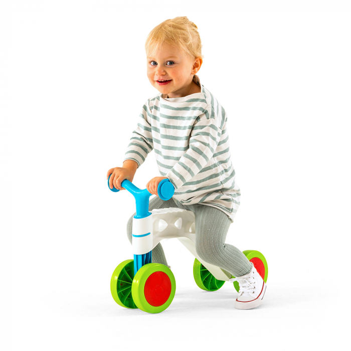 Bicicleta albastra cu 4 roti si fara pedale - ItsiBitsi [3]
