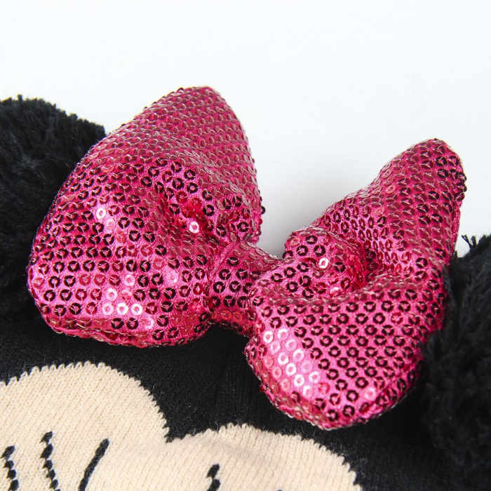 Caciulita neagra cu paiete stralucitoare - Minnie Mouse [4]