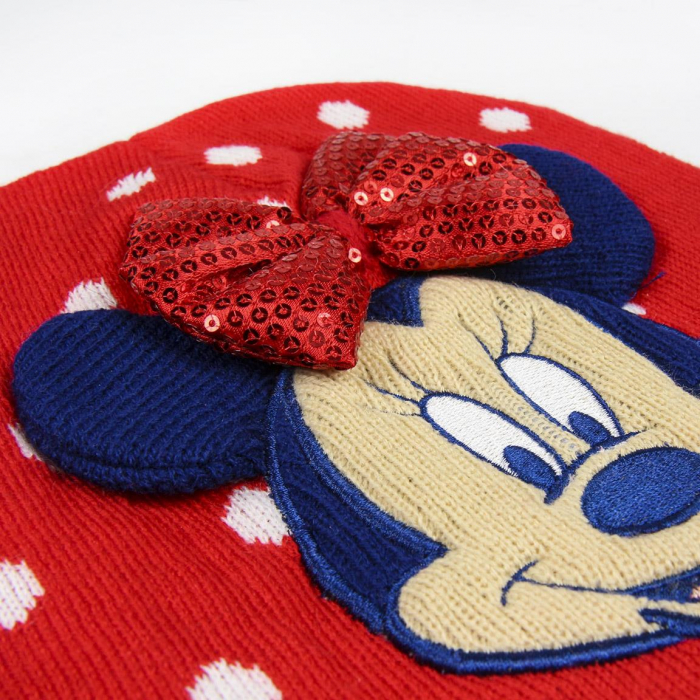 Caciulita rosie cu paiete stralucitoare - Minnie Mouse [3]
