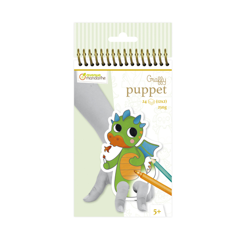 Carnetel cu marionete pentru degete de colorat - Animale fantastice [2]