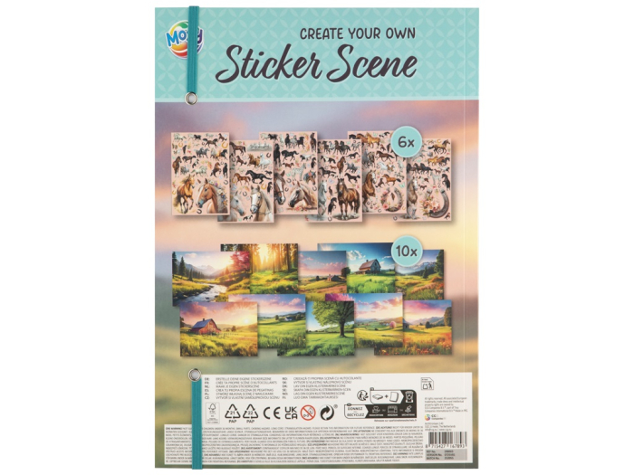 Carte A4 cu stickere - Cai [2]