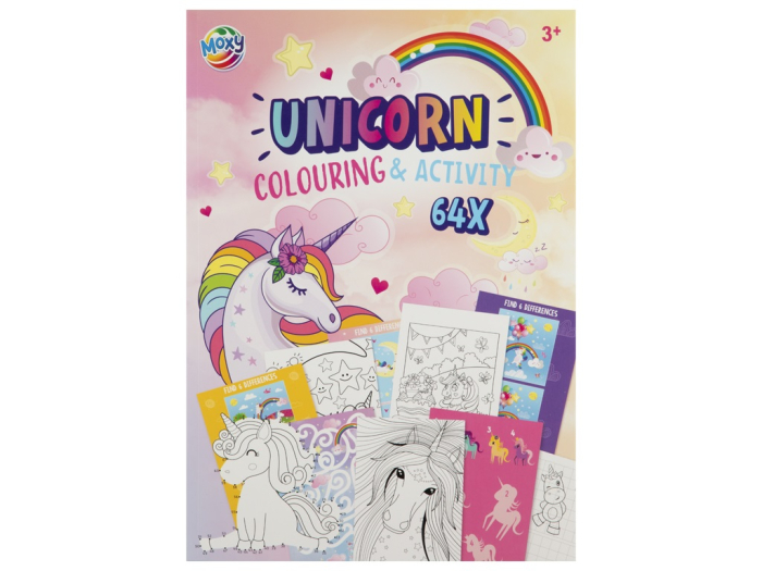 Carte de colorat cu activități - Unicorn [1]