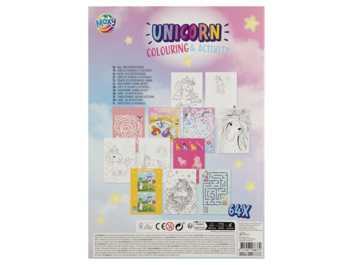 Carte de colorat cu activități - Unicorn [2]