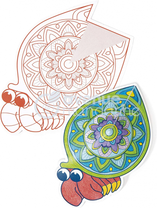 Carte de colorat cu mandale 3D [3]