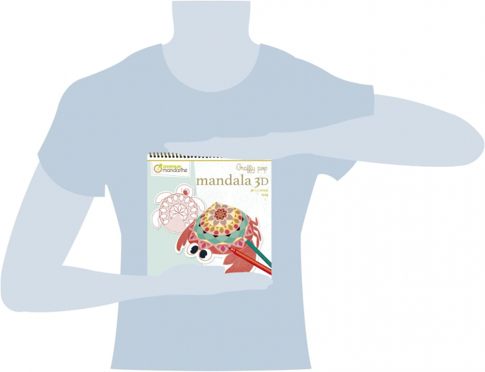 Carte de colorat cu mandale 3D [4]