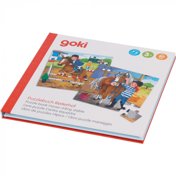 Carte magnetica cu 2 puzzle-uri - Echitatie [2]