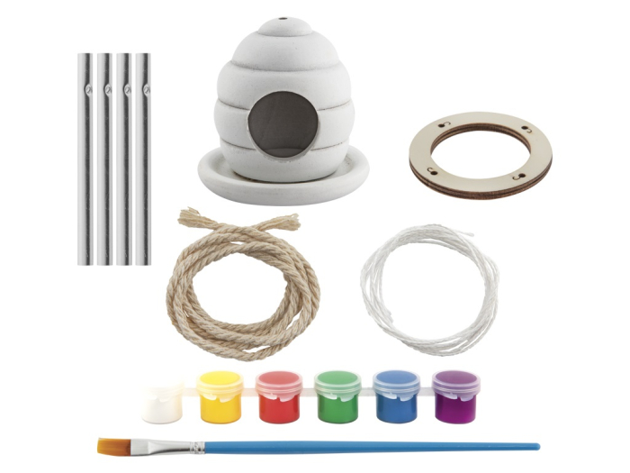 Căsuță pentru păsări cu clopoței, de asamblat și decorat [2]