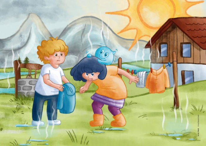 Circuitul apei în natură - Joc cu 12 planșe A3 [2]