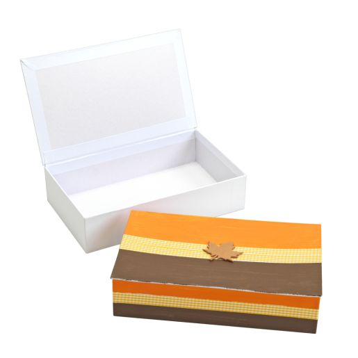 Cutie albă din carton gros pentru decorare [3]