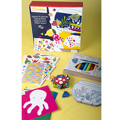 Cutie creativa cu stickere - Acvariu [2]