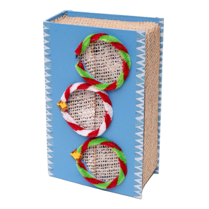 Cutie din carton pentru decorare în formă de carte, 17 x 11 cm [2]