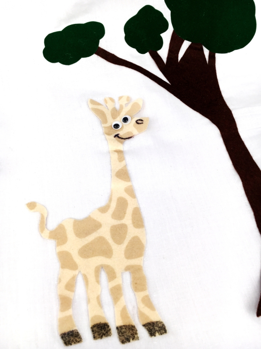 Fetru imprimat colorat - 12 modele, 24 x 30 cm - Animal print [2]